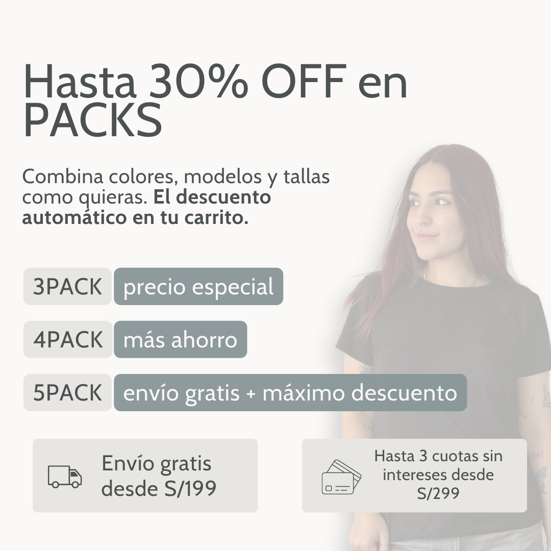 Manga Corta Cuello V 100% Algodón