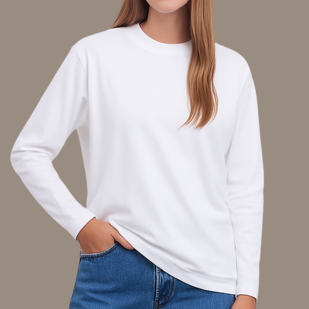 HALF SLEEVE CLOSED NECK POLO - WHITE