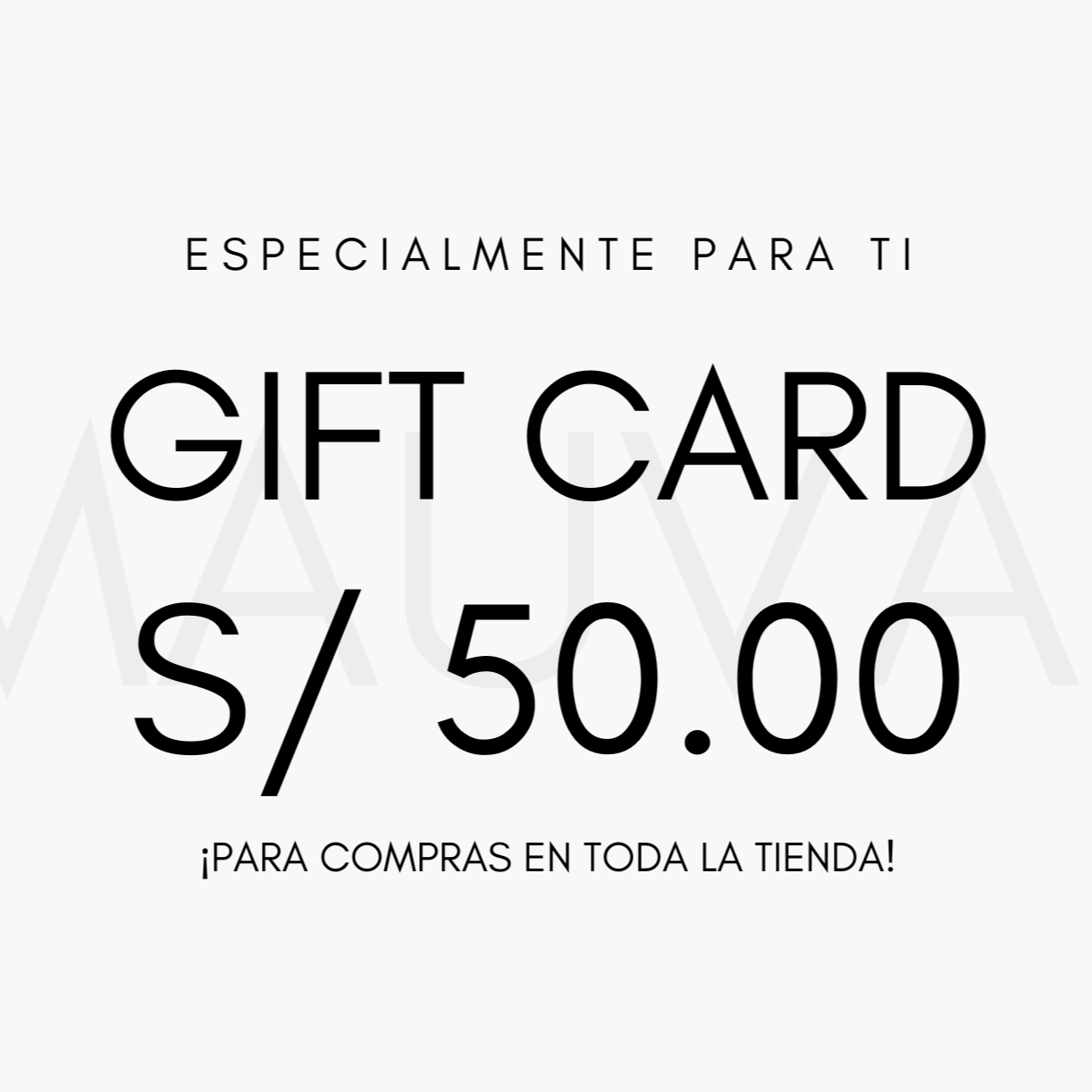 Gift Card MauVal