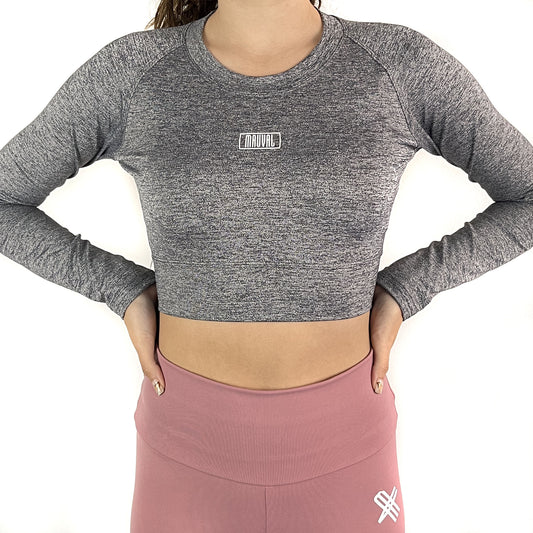 Onix | Crop Top Manga Larga