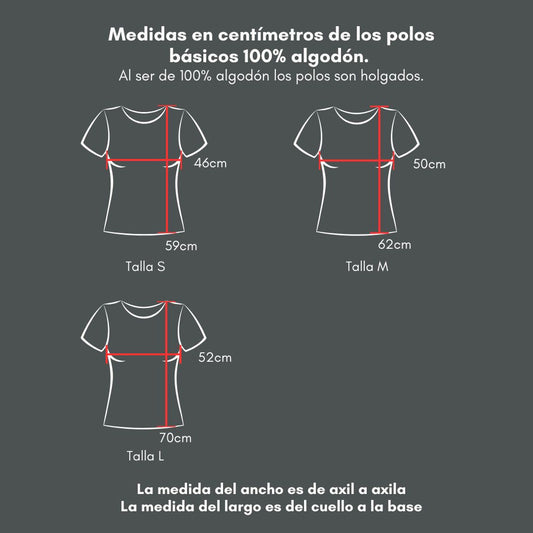 Manga Corta Cuello Cerrado 100% Algodón