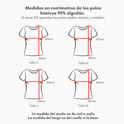 Manga Corta Cuello Cerrado 95% Algodón