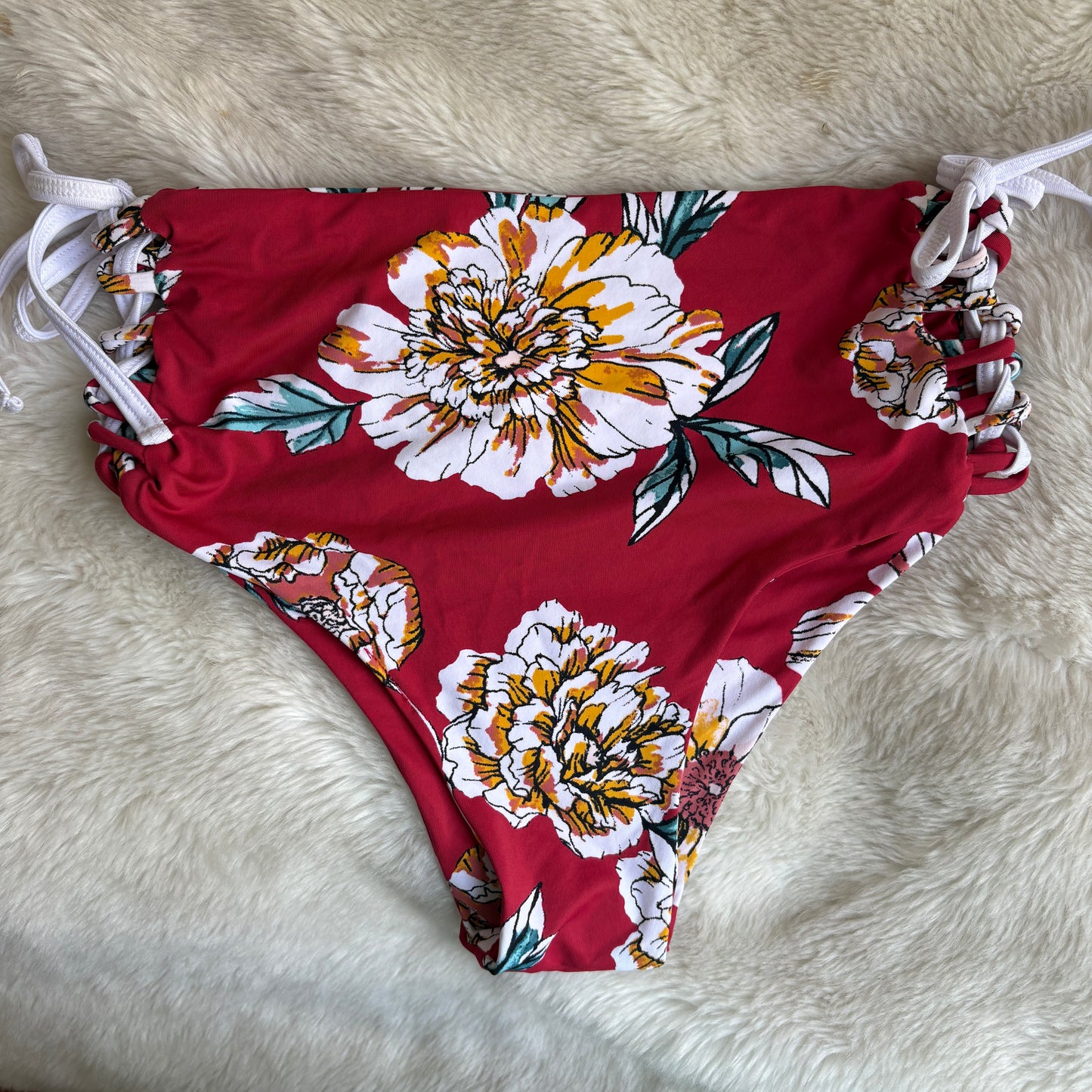 Granate Flores Cremas | Bottom Highwaist