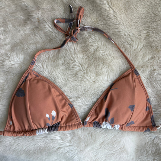 Crema Floreado | Top Tira