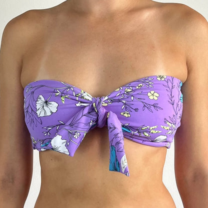 Lila Flores Cremas | Top Strapless